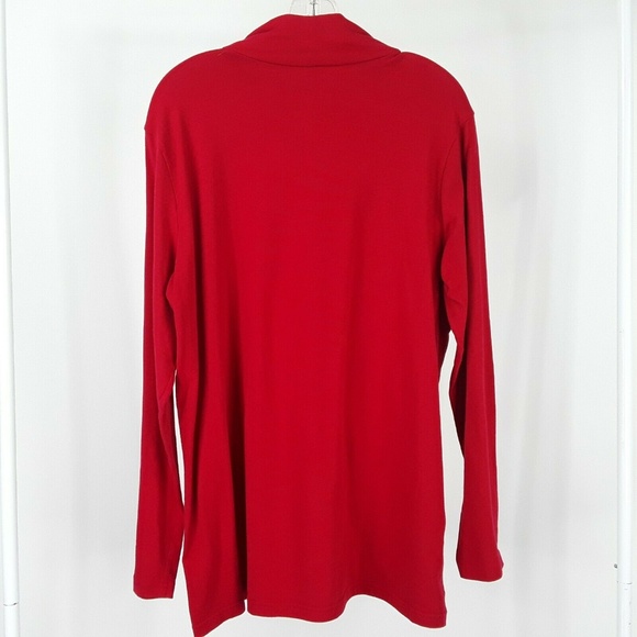 White Stag Women's Long Sleeve Size XXL Red Cotton - Picture 4 of 5